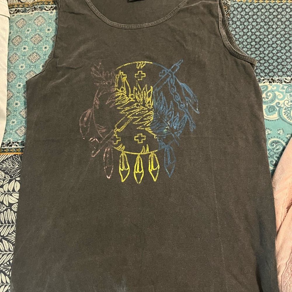 Unisex Sleeveless Shirt with Graphic Design